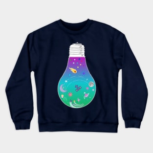 Meteor cupcake moon light bulb - Kawaii Crewneck Sweatshirt